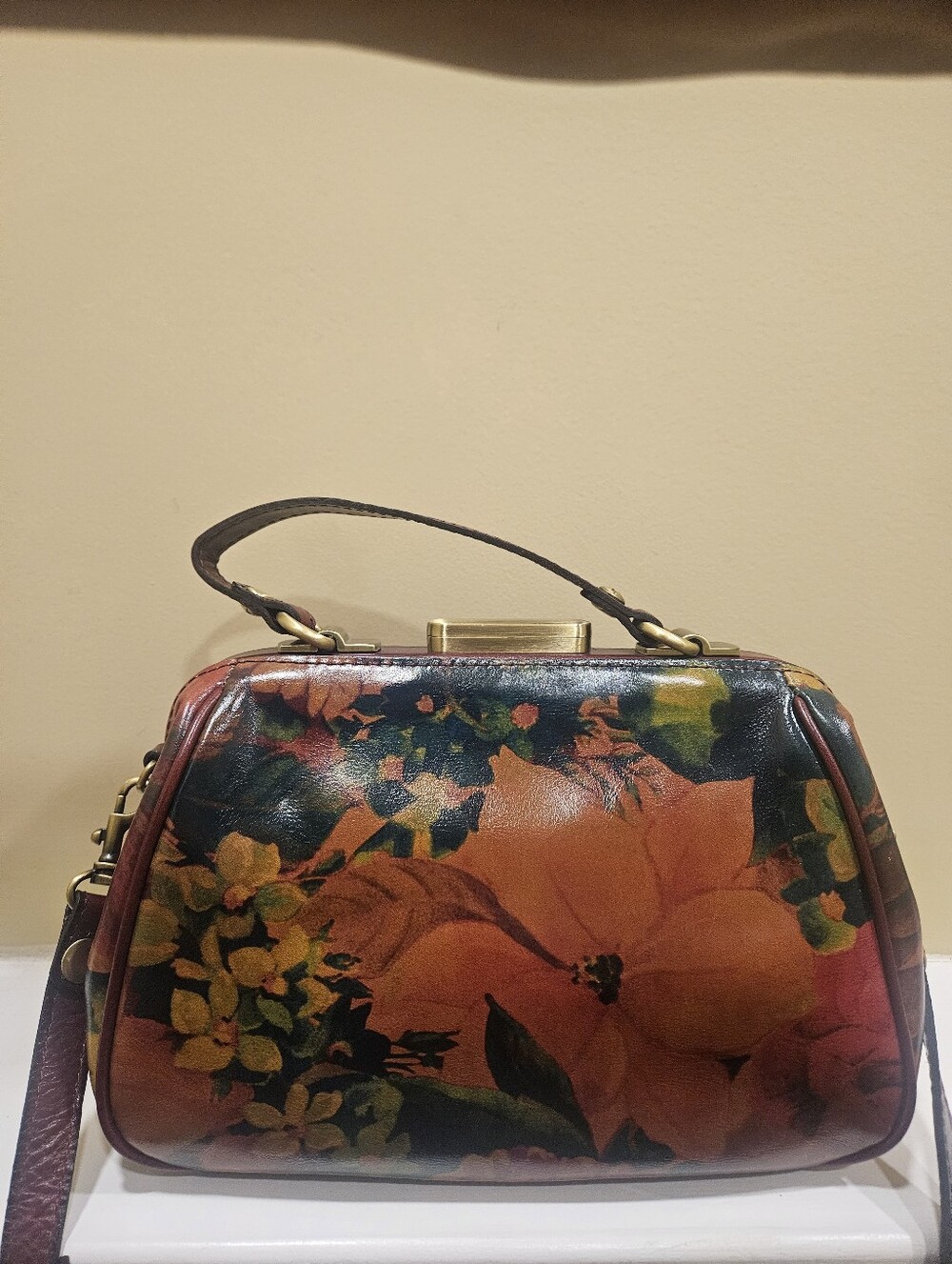 Patricia Nash Gracchi Floral Satchel - Picture 8 of 10